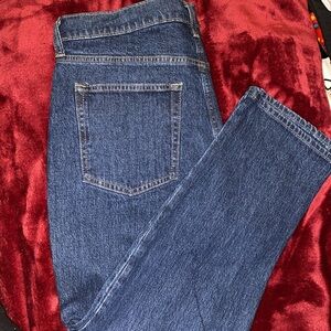 Gap straight high rise low stretch jeans